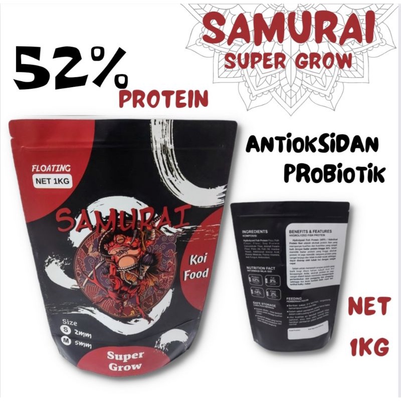 Samurai koi food super grow menjadi pakan koi terbaik yang bisa dicoba