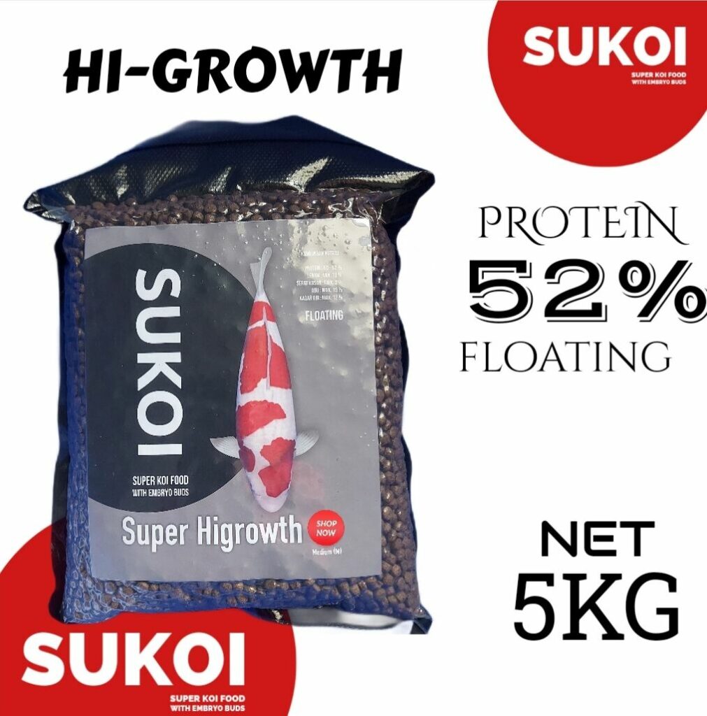 Sukoi super higrowth adalah pakan koi terbaik dalam bentuk pelet